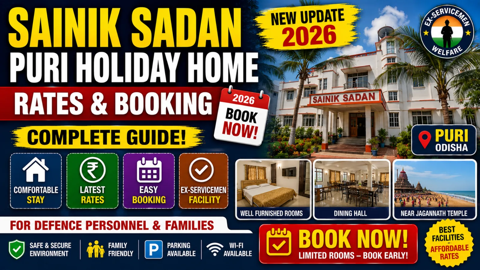 Sainik Sadan Puri Holiday Home: Rates & Booking 2026